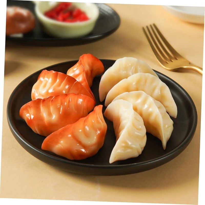4Pcs Realistic Artificial Dumpling Models 5 5X2X2CM For Food Photography Props Kitchen Display - Image 4